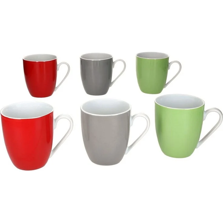 MamboCat Becher 6x Variant Trio Kaffeebecher 350ml Porzellan-Tassen 6 Personen, Porzellan