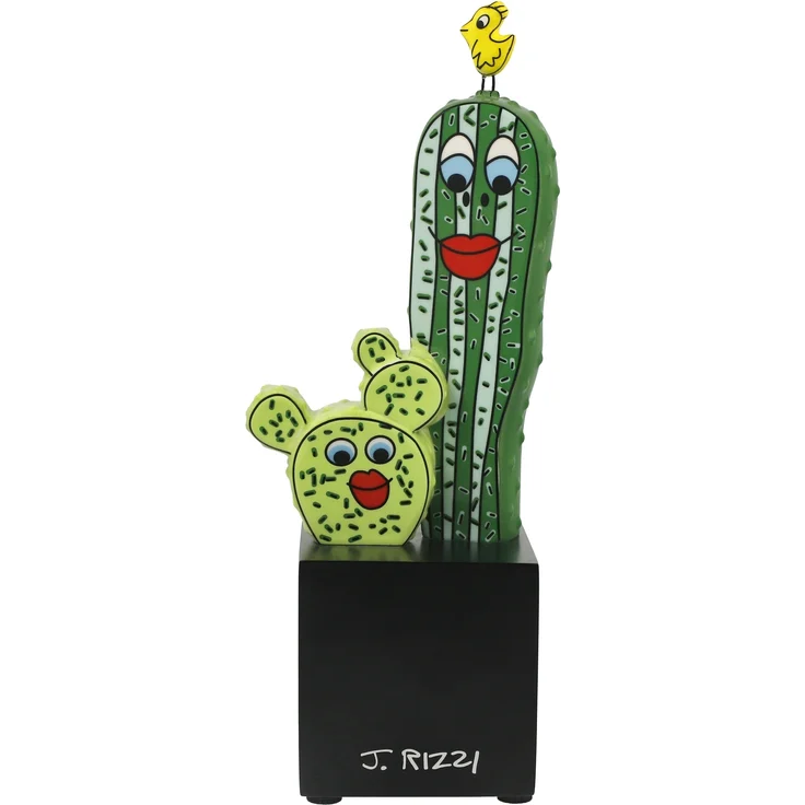 Goebel / James Rizzi -Prickly Pair,Figur,8,5cm x 7,0cm x 23,0cm / Porzellan / 8,5cm x 7,0cm x 23,0cm – Bild 1