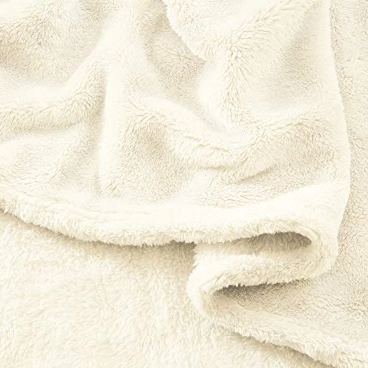 Wohndecke Wohndecke "Salerno", Erwin Müller, Teddy-Fleece Uni – Bild 6