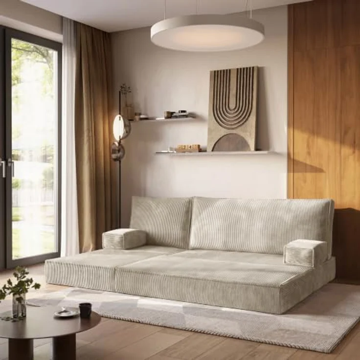 Masseno Ecksofa NOTIA, modulares Boneless Sofa mit Schlaffunktion, 200 cm Breite, POSO 100 Farbvariante – Bild 4