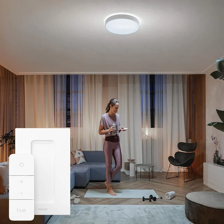 Philips Hue Enrave, große Deckenleuchte (Weiß) – Bild 9