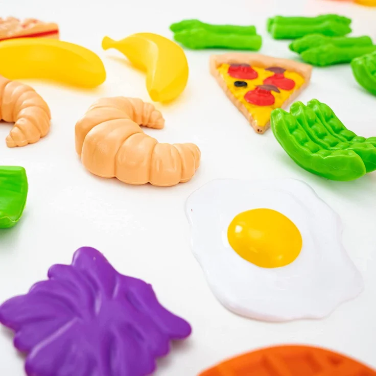 KidKraft 63330 Spielzeug-Lebensmittel Spiellebensmittel Deluxe Tasty Treats, 115 Teile und Zubehör für Spielküchen, Bunt – Bild 5