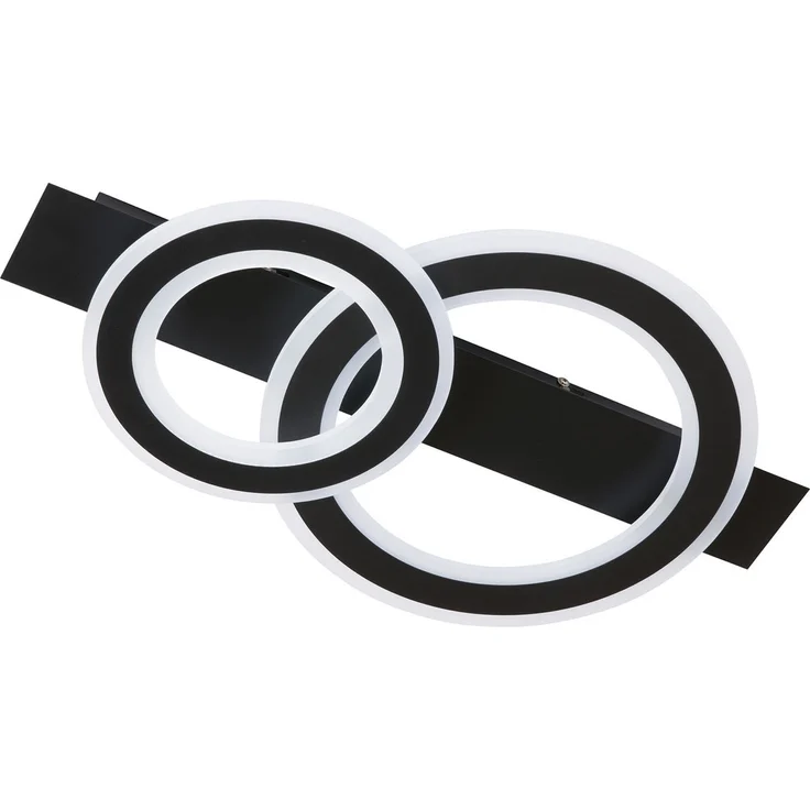 Fischer & Honsel 21432 LED Deckenleuchte Circle sandschwarz CCT 61cm – Bild 2