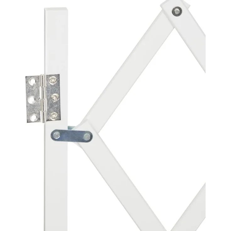 Relaxdays Hundeabsperrgitter, Bambus weiß, Breite 17-96 cm x Höhe 48,5-60 cm, Weiß – Bild 8