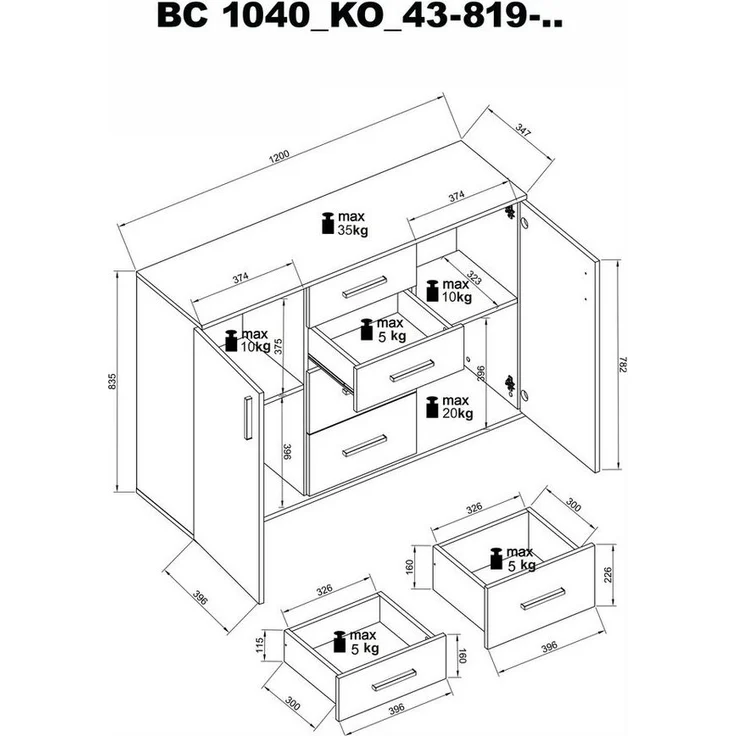 Kommode BC 1040 – Bild 2