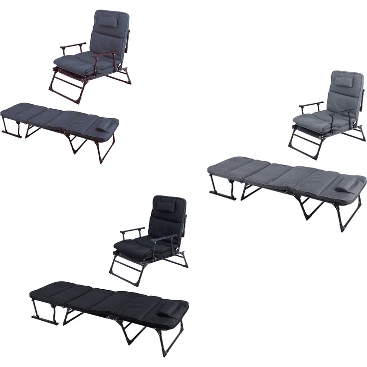 Gartenliege Sanitätsliege Gästebett und Relaxsessel inkl. Polster – Bild 6