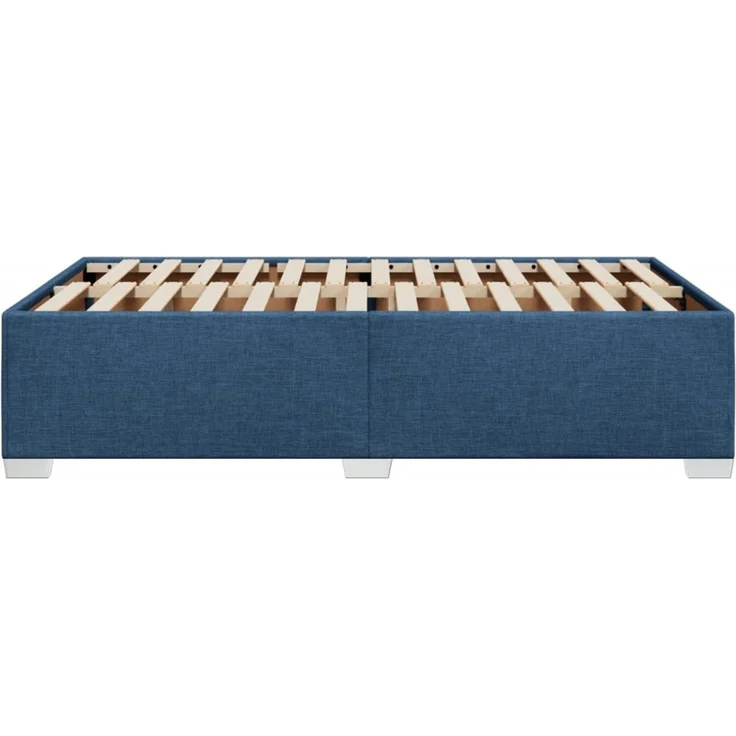 vidaXL Bettgestell ohne Matratze Blau 120x200 cm Stoff 3284470 – Bild 4