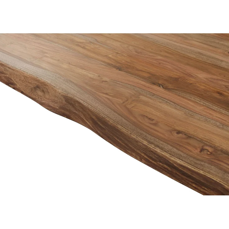 Baumtisch Sheesham 220x100x76 grau gebeizt / A-Gestell anthrazit matt FREEFORM 5 – Bild 2