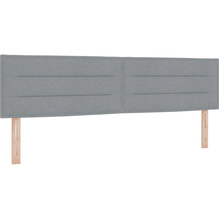 vidaXL LED-Speicherbett mit Matratze Hellgrau 180 x 200 cm Stoff 3459015 – Bild 4