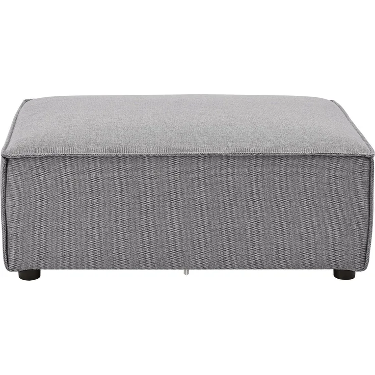 Juskys Ottomane Domas - modulares Sofa in Stoff Dunkelgrau - Wohnzimmer Couch - Modulsofa 130 kg belastbar - Sofagarnitur Wohnlandschaft