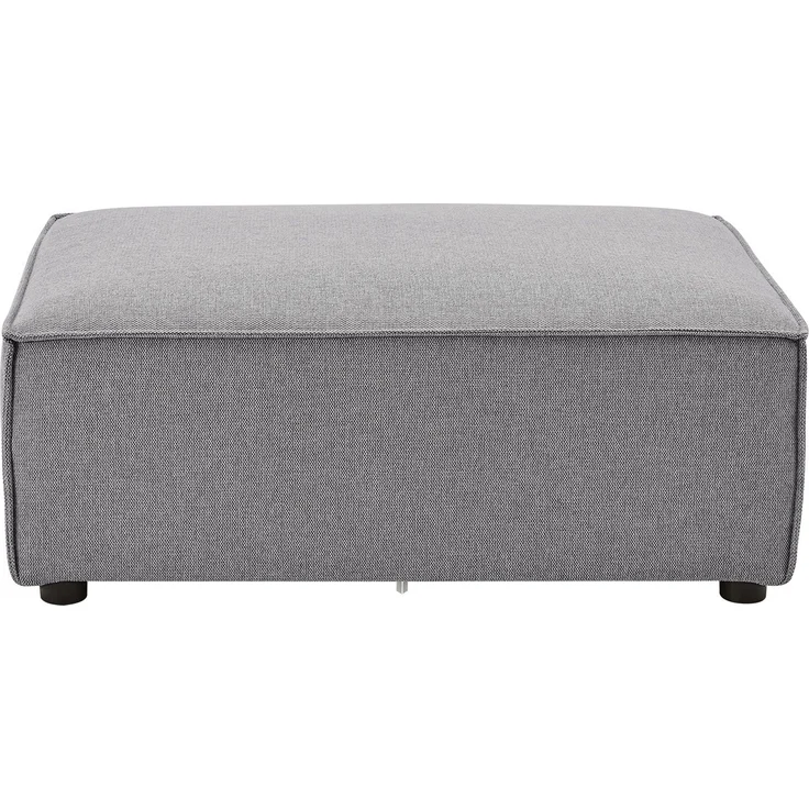Juskys Ottomane Domas - modulares Sofa in Stoff Dunkelgrau - Wohnzimmer Couch - Modulsofa 130 kg belastbar - Sofagarnitur Wohnlandschaft – Bild 1