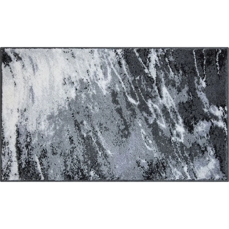 Badematte >MAGMA< in grau, 100% Polyacryl - 100x60x2cm (LxBxH) – Bild 1