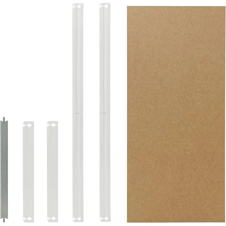 shelfplaza OFFICE 70x30 cm Fachboden-Set in lichtgrau für OFFICE Schwerlastregale mit 175 kg Traglast pro Boden