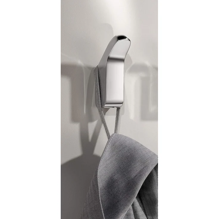 Keuco Handtuchhaken Moll, (1-St), aus Metall, hochglanz-verchromt, rund, für Badezimmer, Wandhaken – Bild 4