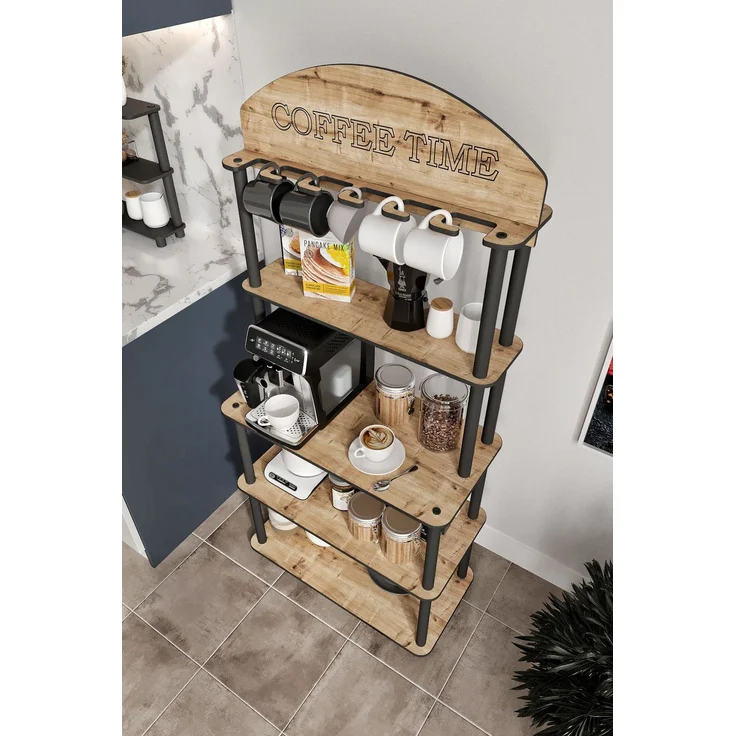 Skye Decor 'Time - Oak' Kaffeestation, Eiche, 69 x 160 x 39 cm – Bild 3