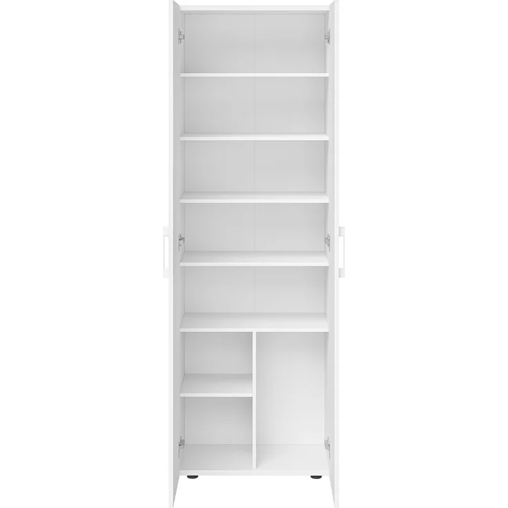 Bellamio 'Apol' Mehrzweckschrank, weiß, 176x33x60 cm, Aktenschrank mit 8 Ablagefächern – Bild 10