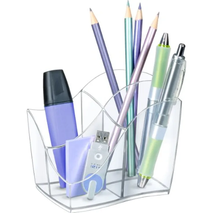 Schreibtisch-Organizer CEP Ellypse transparent