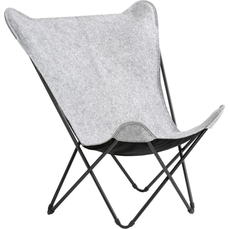 Lafuma Butterfly Sessel Sphinx Soft Hellgrau Lightgrey – Bild 1
