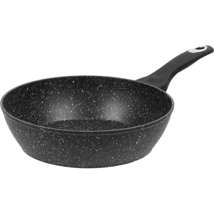 RESTO Kitchenware Bratpfanne Antlia, tiefe Pfanne mit ergonomischem Soft-Touch-Griff, Aluminium (1-tlg), Marmor-Antihaftbeschichtung, 4-lagig, für alle Herdarten geeignet