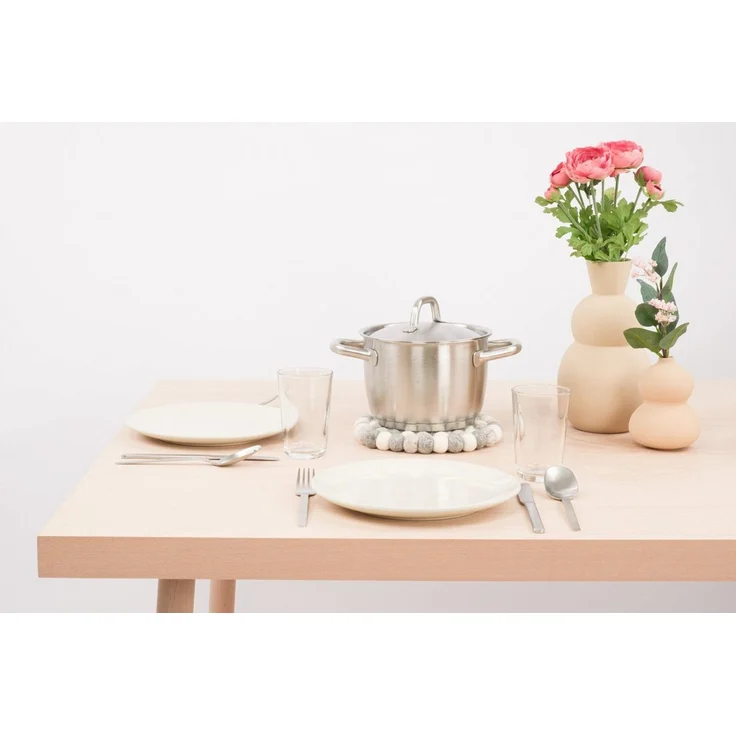 myfelt Topfuntersetzer Filzkugel Topfuntersetzer ⌀ 20 cm, Zubehör für Pfannen, Töpfe, Küchentisch, Auflaufformen, 100 % reine Schurwolle, hitzebeständig – Bild 3