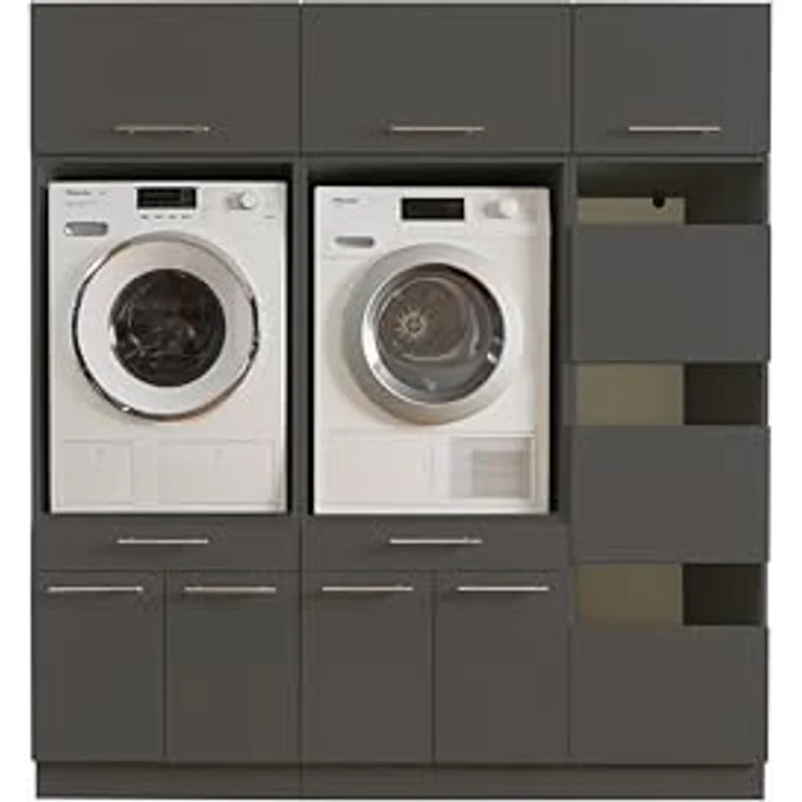 Laundreezy Mehrzweckschrank-Set LAUNDREEZY LDSK11, Breite 185 cm – Bild 2