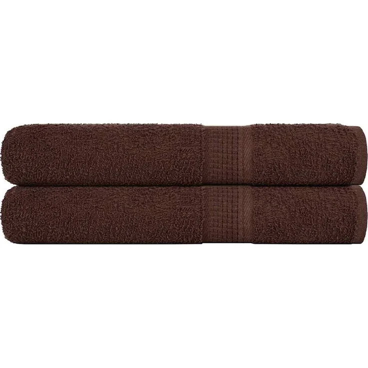 vidaXL Saunatücher FROGN 2 Stk. Braun 80x200 cm 360 g/m² 136767 – Bild 1