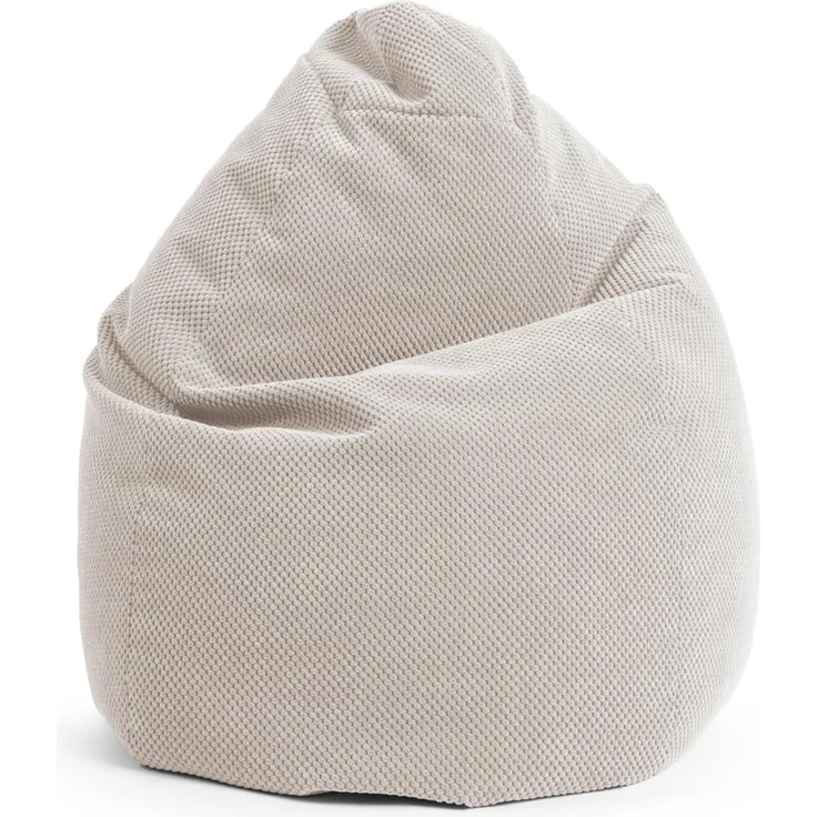 SITTING POINT only by MAGMA BeanBag COMODO XL Sitzsack mit Plüsch aus 100% Polyester - 70x110cm, Hülle waschbar, Oeko-TEX Standard-Zertifiziert, natur
