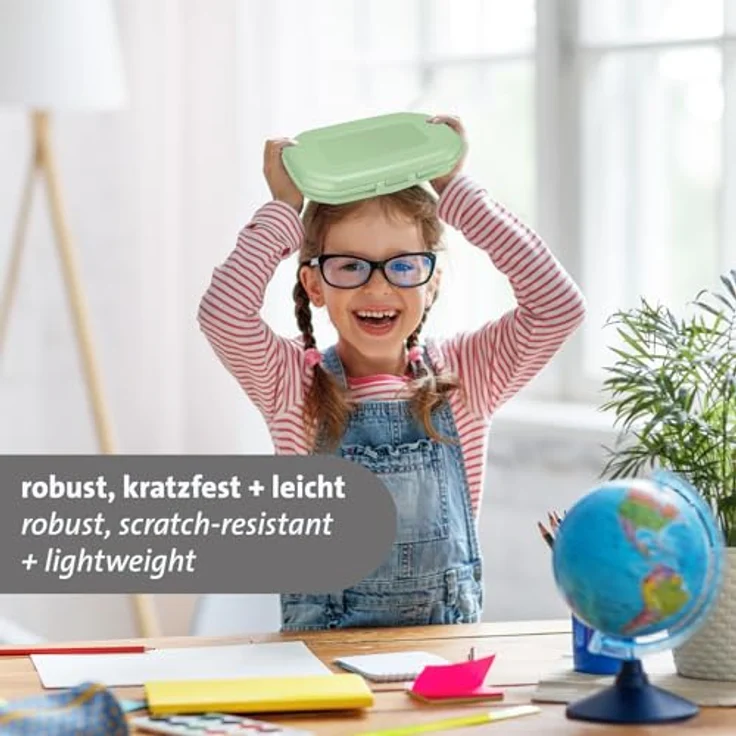 Westmark 3 Brotdosen/Snackboxen -Mini- 300 ml, mit Klick-Verschluss, Höhe: je ca. 3,7 cm, Kunststoff, Grün, 235122EM – Bild 5