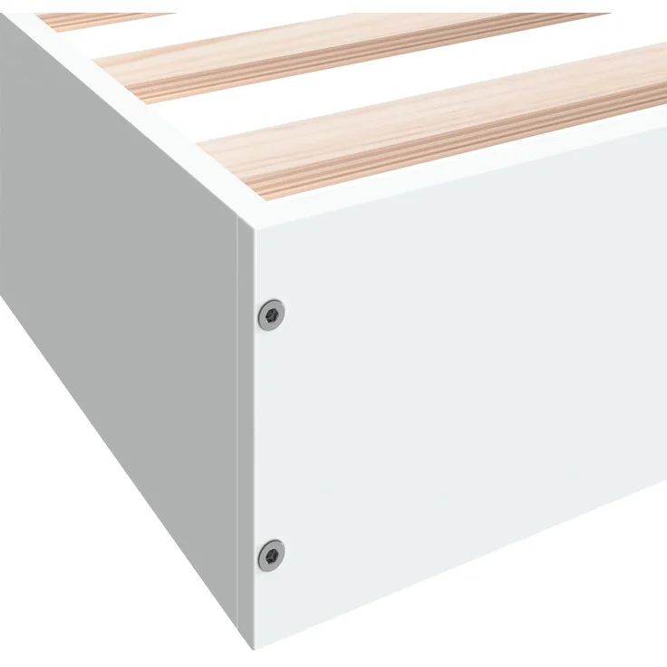 vidaXL Bodenbettgestell Weiß 80 x 200 cm Holzwerkstoff 8009075 – Bild 7