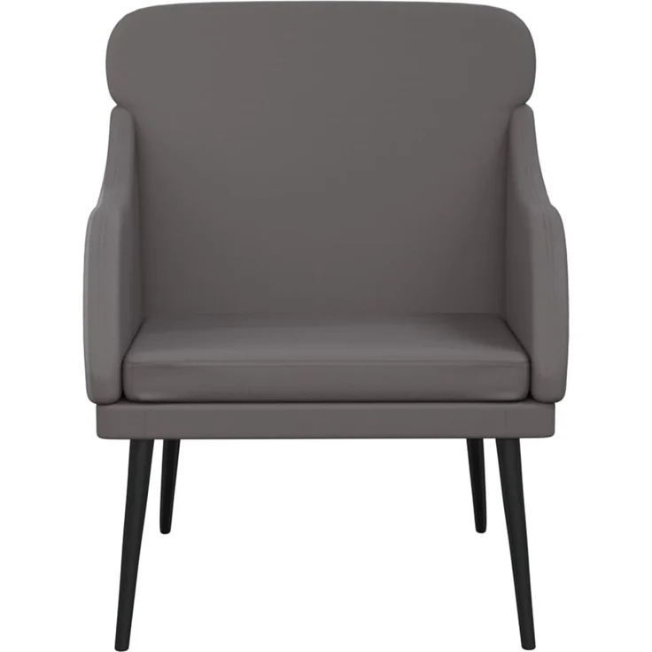 Sessel wohnzimmer, Relaxsessel Grau 63x76x80 cm Kunstleder – Bild 3