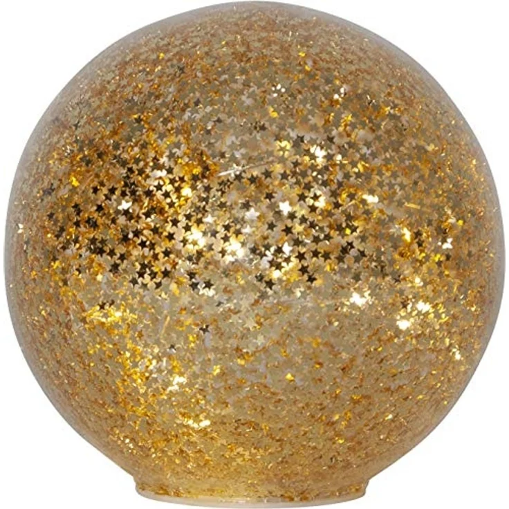 Star LED-Glaskugel Fall' mit 15 LED-Lichtern – Bild 1