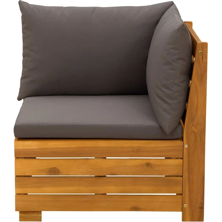 vidaXL Garten Sofa Eck Massivholz Akazie Braun 42022435 – Bild 3