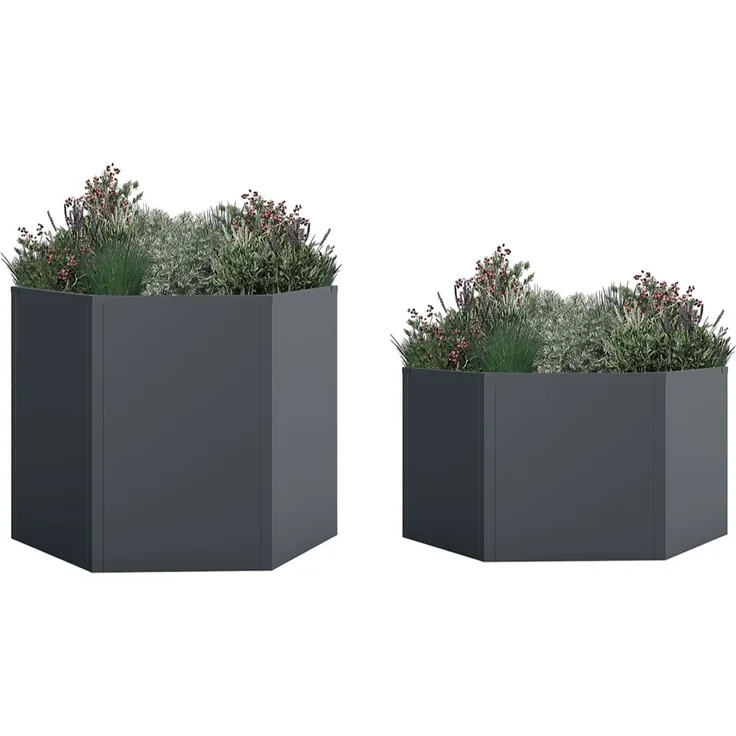 Westmann Varia Set | Metall Hochbeet 6-eckig |