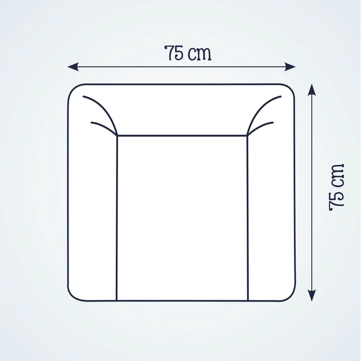 Julius Zöllner Wickelauflage Softy 75x75 Folie Night & Day – Bild 5