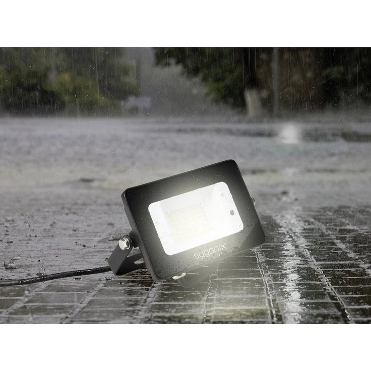 Sygonix LED Flutlichtstrahler Sygonix SY-5995280 LED-Außenstrahler mit Bewegungsmelder EEK: C (A - – Bild 2