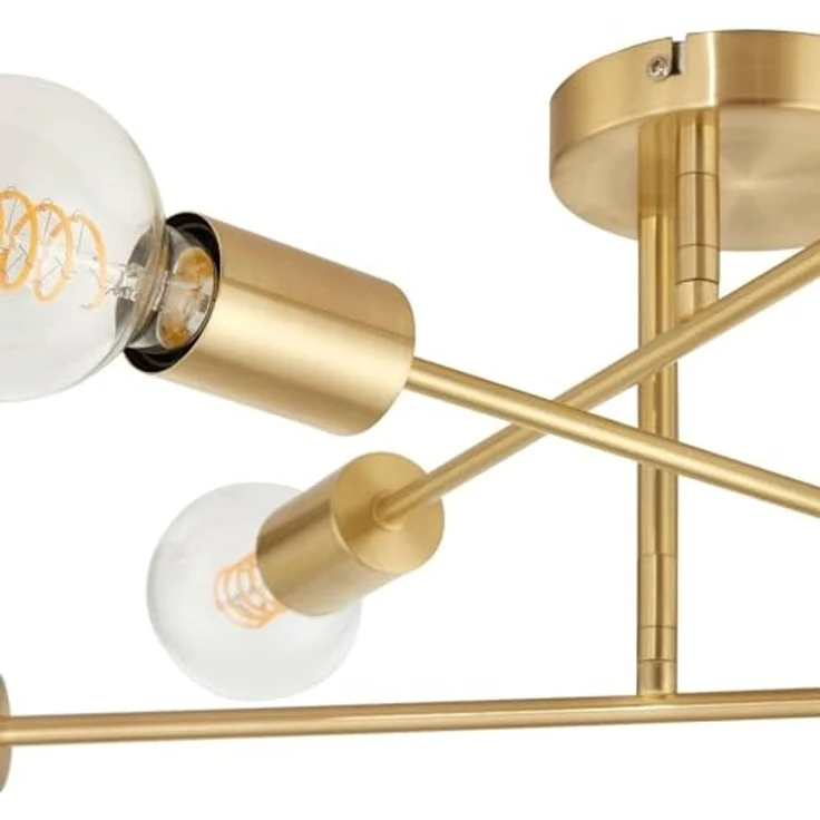 Lindby Deckenleuchten Aloria, Metall, Gold / Messing IP20, 6x15 W LED – Bild 5