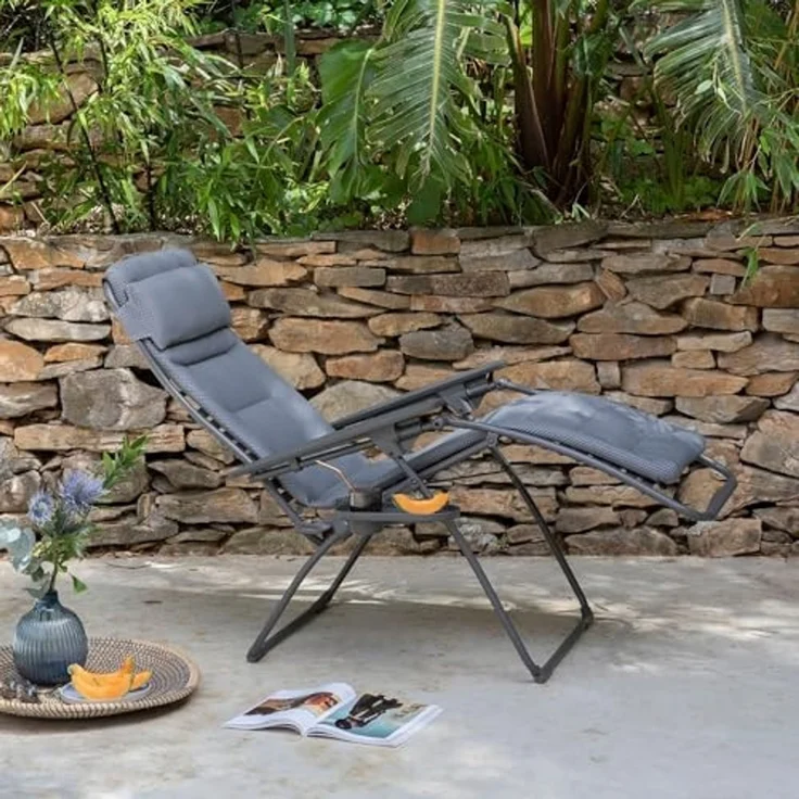Lafuma Futura BeComfort® Relaxliege Silver Titane Sonnenliege LFM3130.8901 – Bild 2