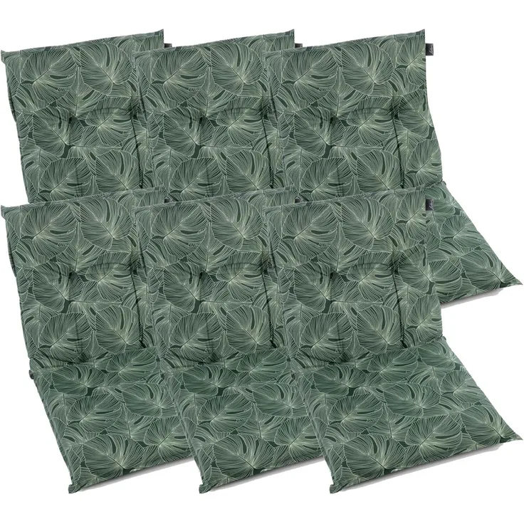 Gartenstuhlauflagen Hochlehner Niederlehner I Extra 8cm Dicke Sitzauflagen I Made in Europe I Stuhlauflage für Gartenstuhl I Polster für Gartenmöbel I hoher Komfort