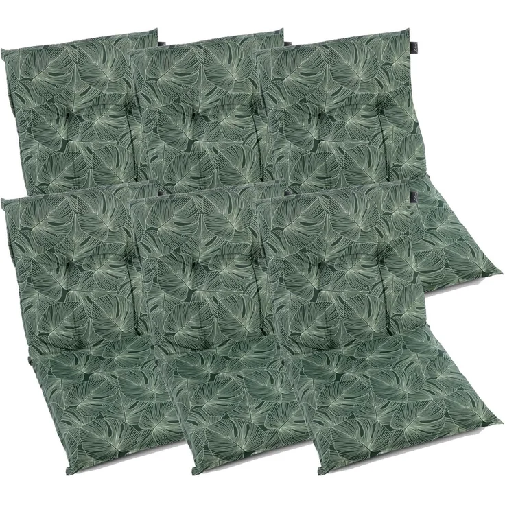 Gartenstuhlauflagen Hochlehner Niederlehner I Extra 8cm Dicke Sitzauflagen I Made in Europe I Stuhlauflage für Gartenstuhl I Polster für Gartenmöbel I hoher Komfort