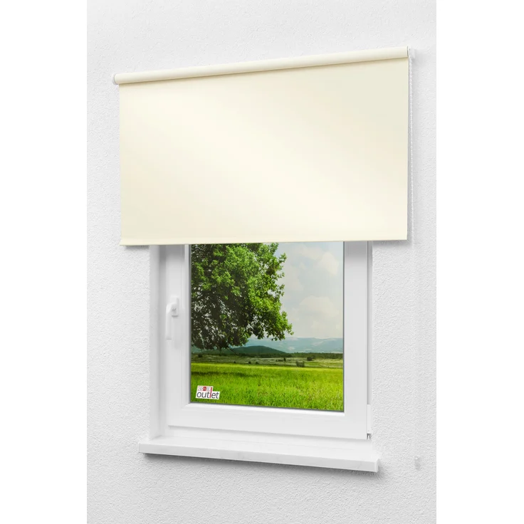 Lysel Outlet - Verdunkelungsrollo Shiny Creme, (B x H) 102.50cm x 175cm in beige/creme – Bild 4