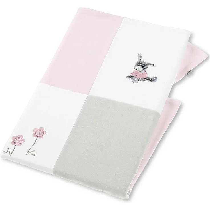 Sterntaler 'Emmi Girl' Schmusedecke weiß/rosa 75x100 cm