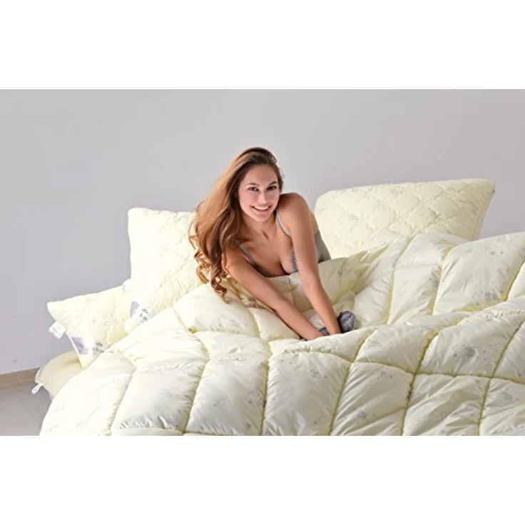SEI Design Naturfaserbettdecke Wool Comfort 135x200 cm, Füllung: 70% Schurwolle - 30% Polyester – Bild 6