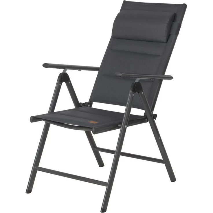 CampFeuer Klappstuhl Campingstuhl, Anthrazit, 7-fach verstellbar, Outdoor Gartensstuhl – Bild 1