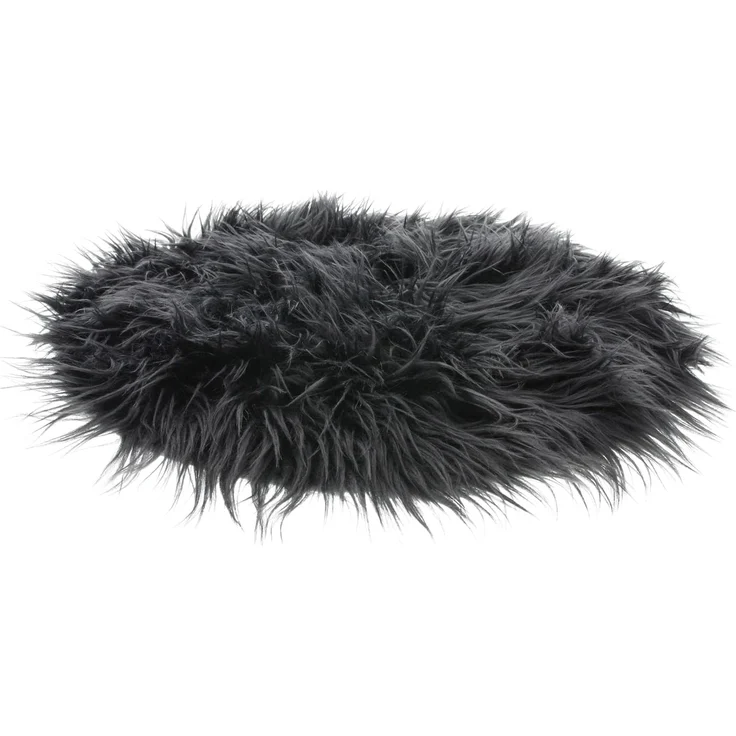 Dekofell "Raven" Kunstfell Deko Dekoration Felloptik Sitzkissen Bankauflage – Bild 2