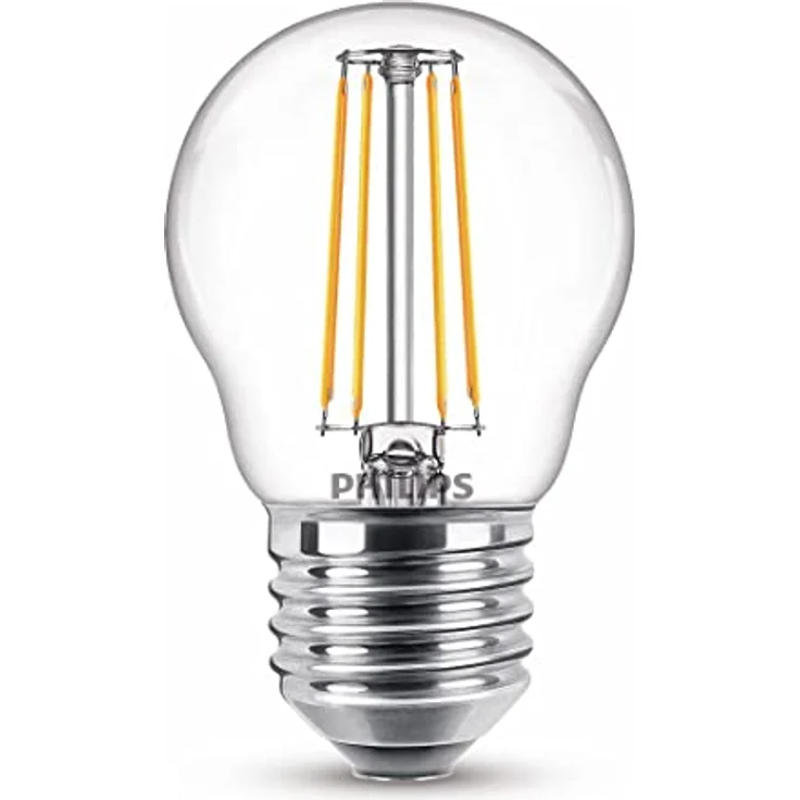 Philips LED Lampe Lüsterkolben E27, Warmweiß (2700K), 470 lm, 4,3 W entspricht 40 W – Bild 4
