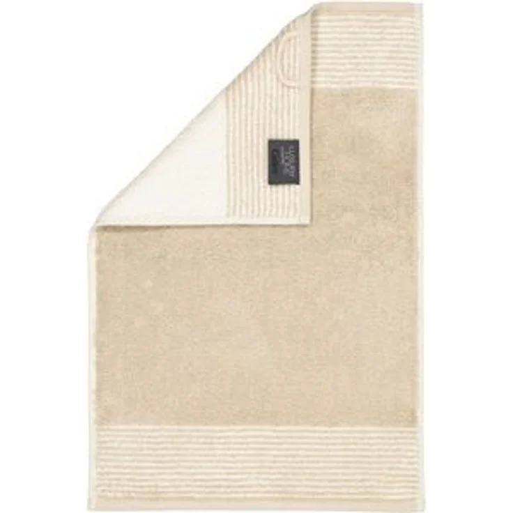 Cawö Handtücher Cawö Gästetuch Luxury Home Two-Tone 590, 33 Sand, Baumwolle (1-St) – Bild 6