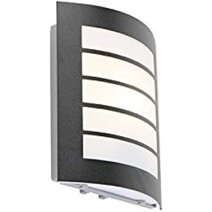 Qazqa Außen-Wandleuchte Miro, ohne Leuchtmittel, E27, Schwarz, Modern, Kunststoff, 1-flammig – Bild 1