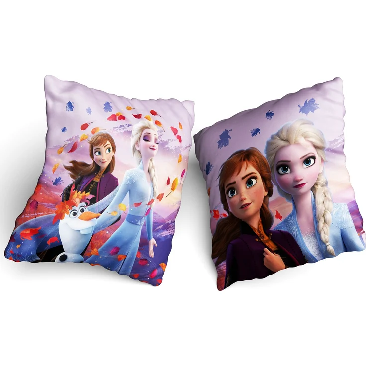 BERONAGE Dekokissen Frozen Die Eiskönigin Kissen Dreamteam 40x40 cm Kuschelkissen, passend zur Bettwäsche, ideal für Sofa, Couch, Kinder-Bett, Auto – Bild 2