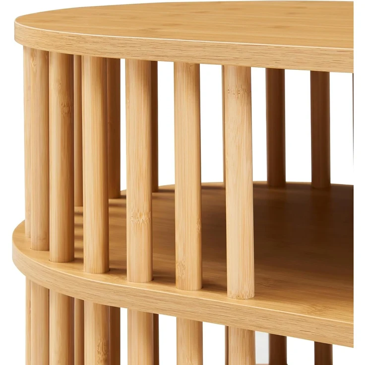 Fernsehtisch Jarvenpaa 140x40x50 cm Bambus [en. casa] – Bild 7