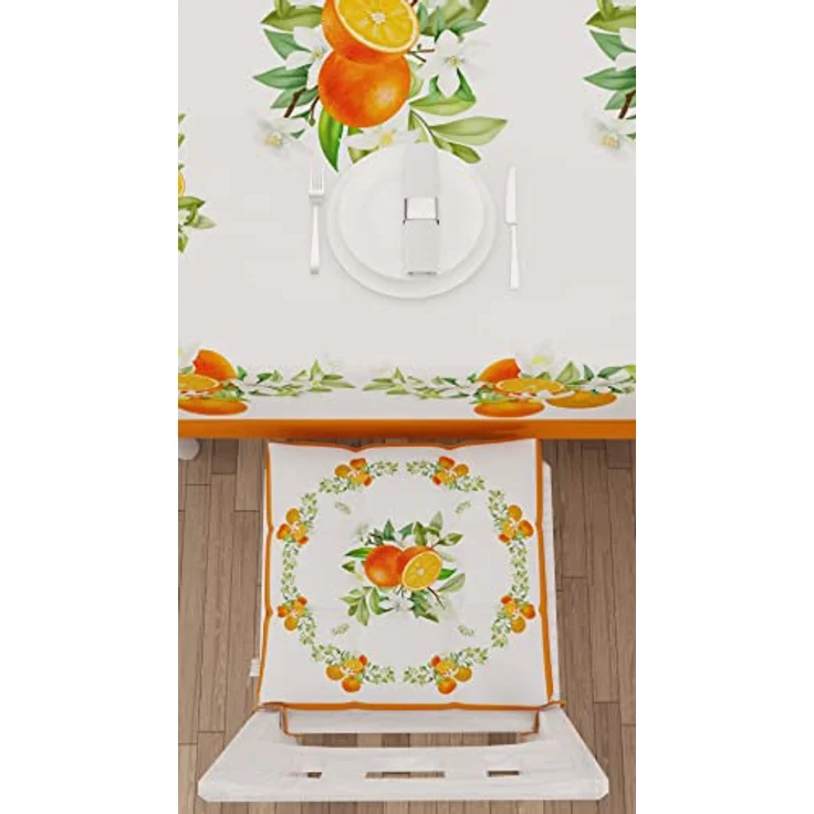 PETTI Artigiani Italiani - Tischdecke, schmutzabweisend, rechteckig, für Küche, Muster, gemischte Früchte, 01 x 12 Sitzer (140 x 240 cm), 100% Made in Italy – Bild 4